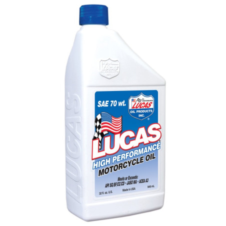 40714 Huile moto SAE 70 WT monograde Lucas Oil 946 ml